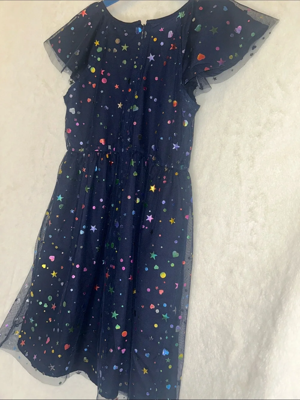 Gap Kids Girls' Navy Star & Heart Sparkle Dress